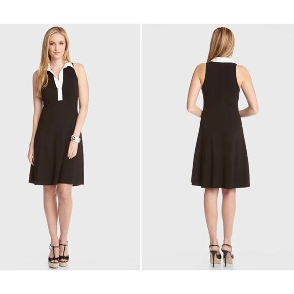 Karen Kane Contrast Placket Dress Size Medium - Picture 1 of 9